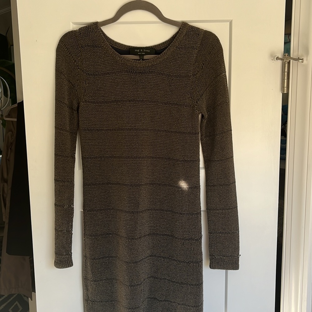 Rag and Bone woven, fitted dress